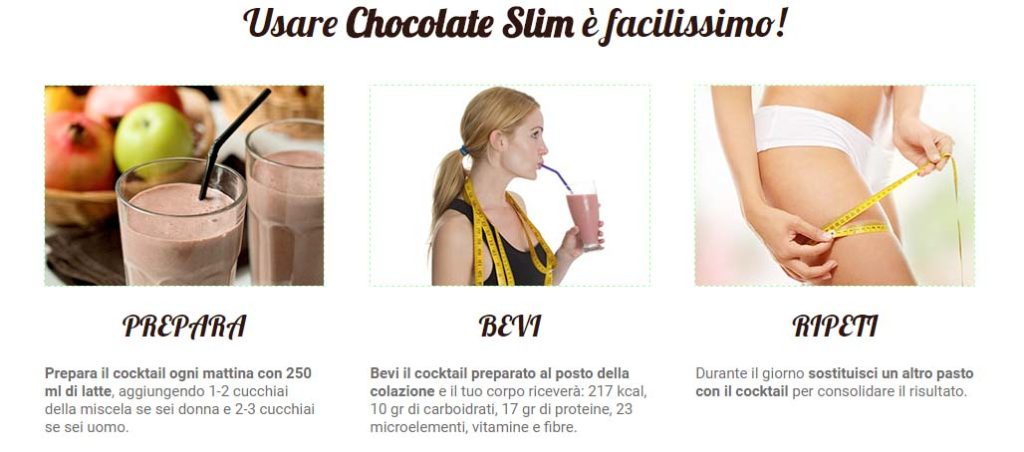 come assumere chocolate slim come assumere chocolate slim