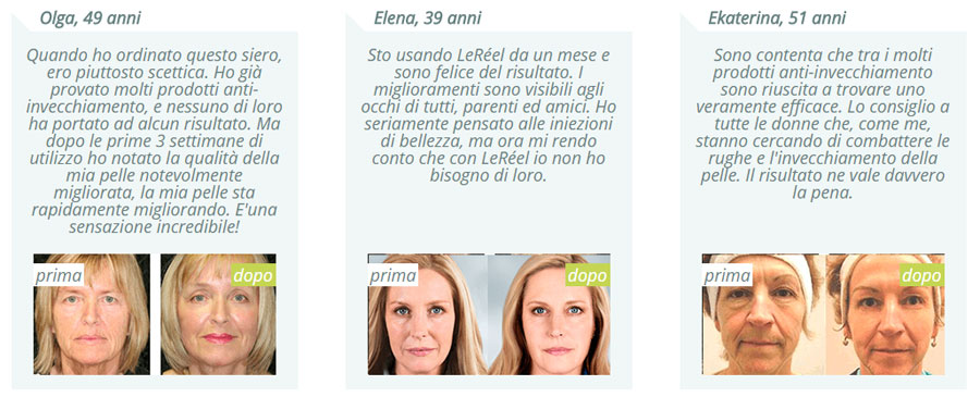i risultati di lereel i risultati di lereel testimonianze