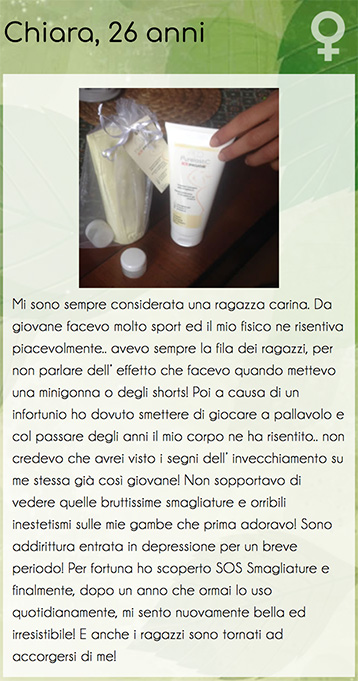 testimonianza chiara 26 anni sos smagliature testimonianza chiara 26 anni sos smagliature