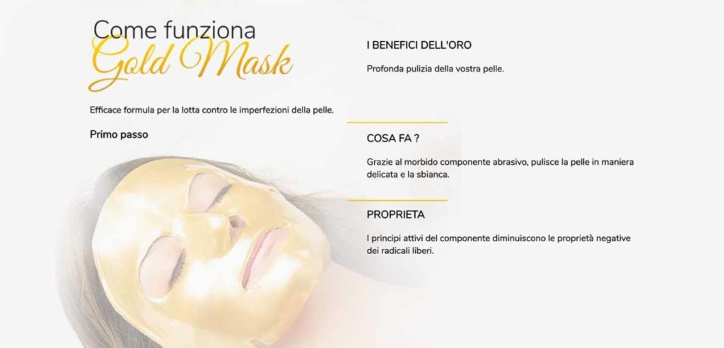 come funziona gold mask come funziona gold mask