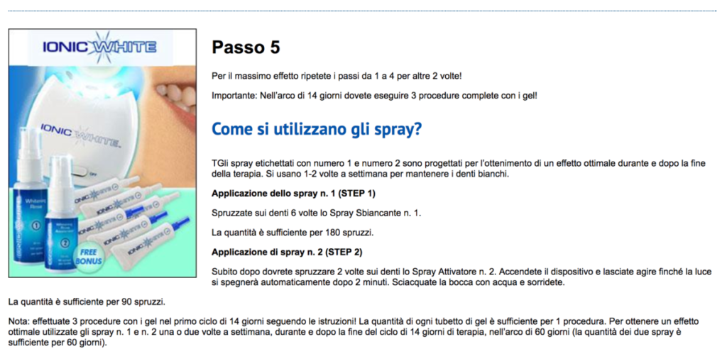 come si utilizzano gli spray ionic white come si utilizzano gli spray ionic white