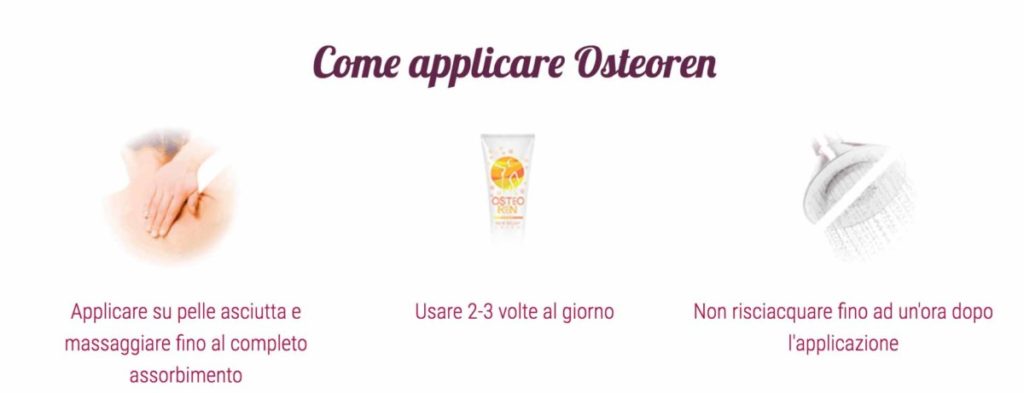 come applicare la pomata osteoren