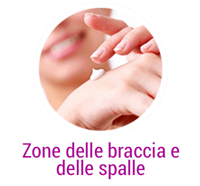 zone delle braccia e delle spalle applicare sulle zone delle braccia e delle spalle