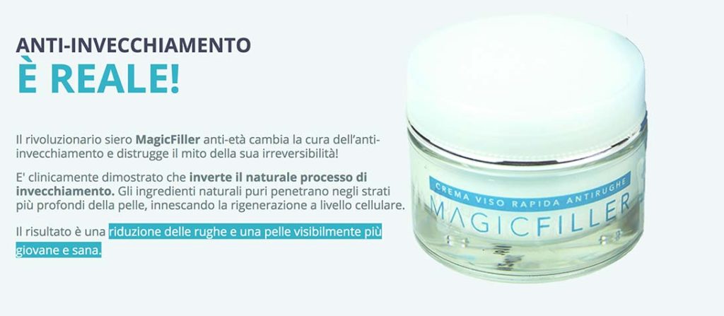 magic filler antinvecchiamento reale