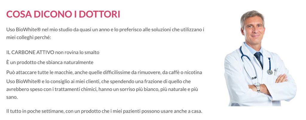 Cosa dicono i dottori di Biowhite